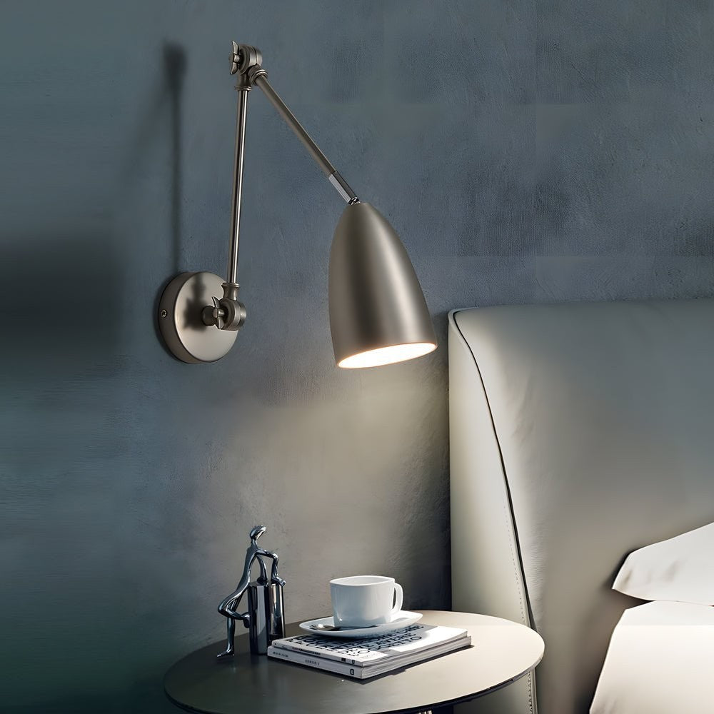 Metal Swing Arm Folding Wall Light | 3-Joint 180° Adjustable LED
