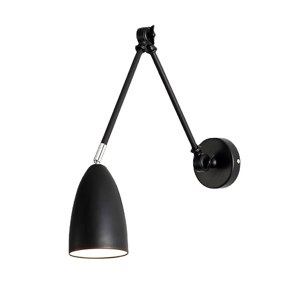 Metal Swing Arm Folding Wall Light | 3-Joint 180° Adjustable LED