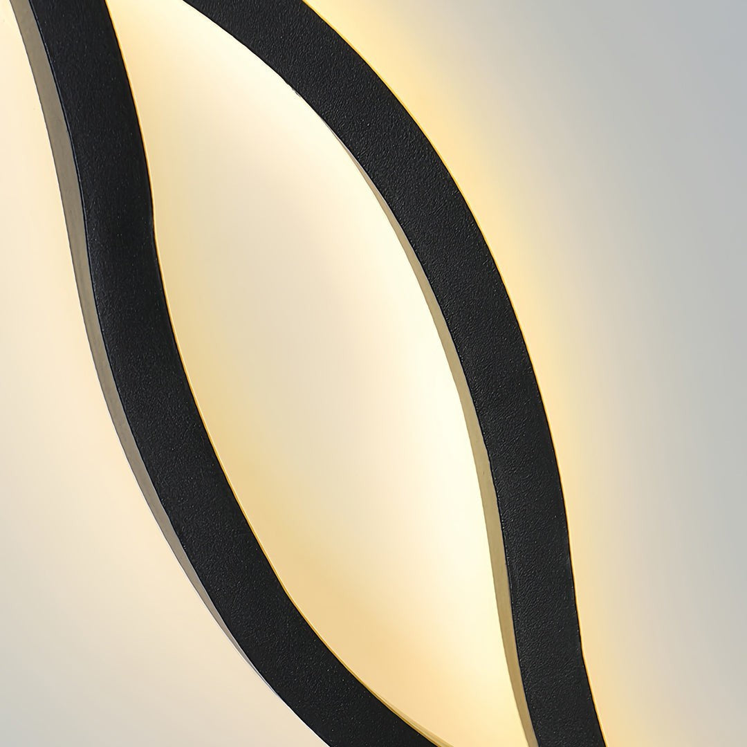 Bedside Wall Light Modern | Unique Wavy Finish Sleek Lamp