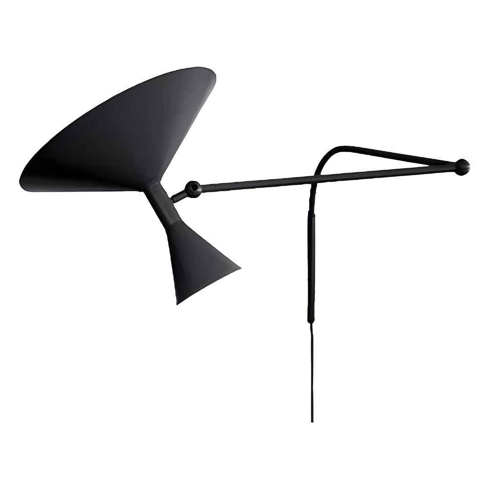 Modern Double-Joint Swing Arm Wall Sconce | Up & Down Iron Aluminum